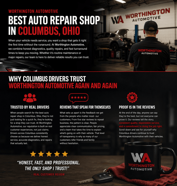 Worthington Auto best car repair in Columbus, Ohio
